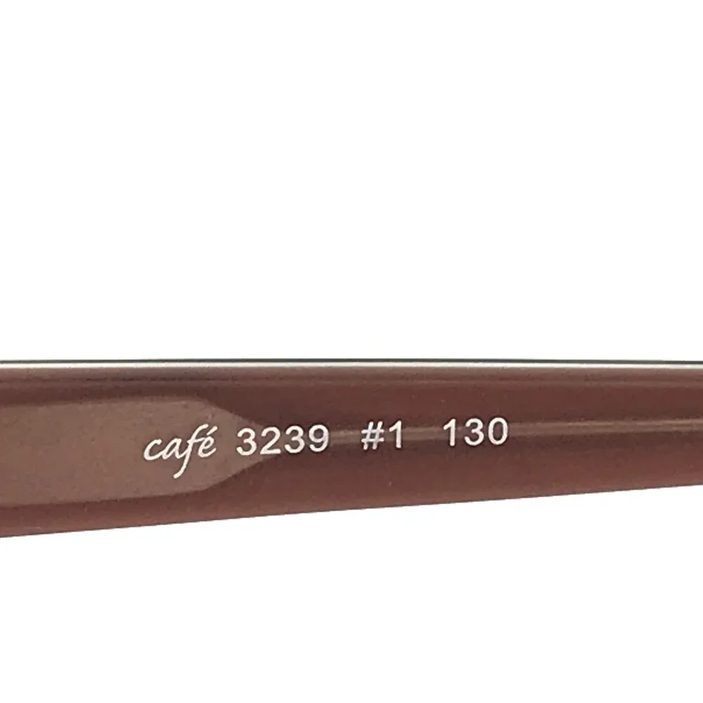 Cafe Lunettes Eyeglasses Frames 3239 #1 Brown Pink Cat Eye Full Rim 52-16-130